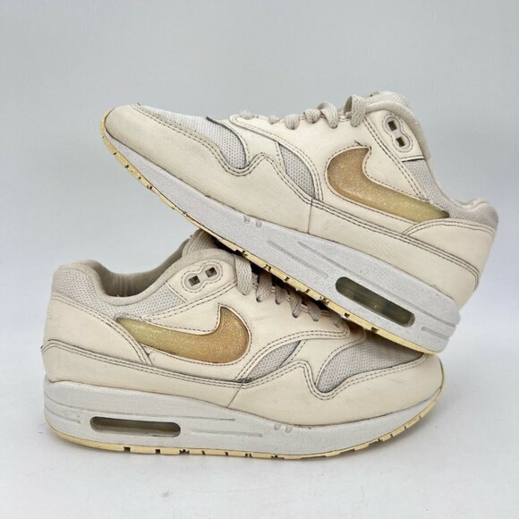 Nike Womens Air Max 1 AT5248-100 Low Top Ivory Athletic Sneaker Shoes Size 5.5 - Picture 5 of 12